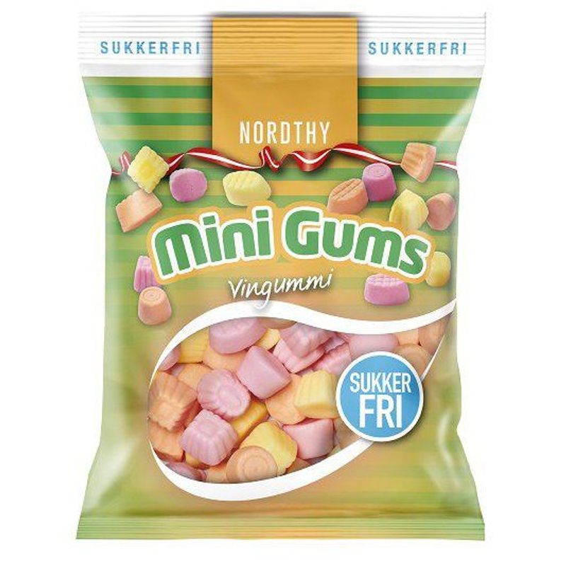 Nordthy Sugar Free Mini Gums 65g