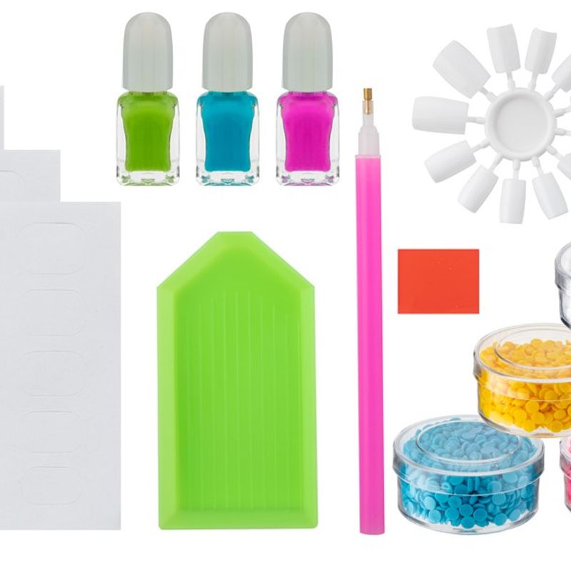 Grafix Diamond Painting neglesett - perlekunst til neglene