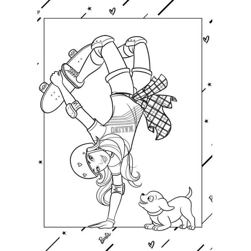 Barbie giant drawing book 192 pages | Creative coloring book
