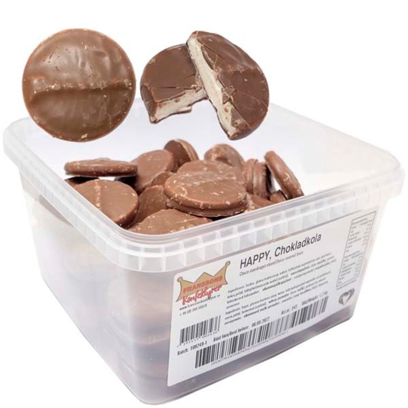 Franssons Happy Chokladkola 1,2kg | Storpakk
