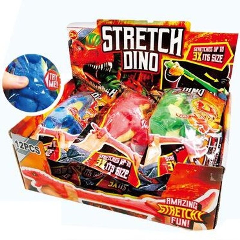 Stretch Dinosaur squishyleke | Myk anti - stress dinosaur for barn