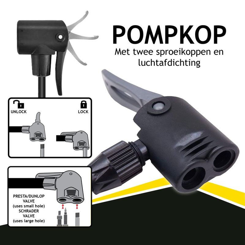 Dunlop Multi Sykkelpumpe 160psi/11bar