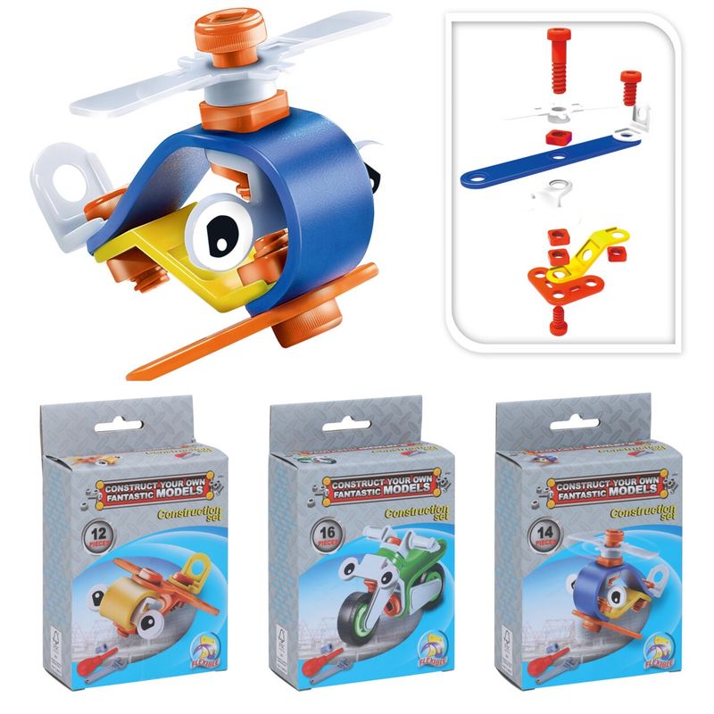 Fun Construction Set Vehicles | 3 ass