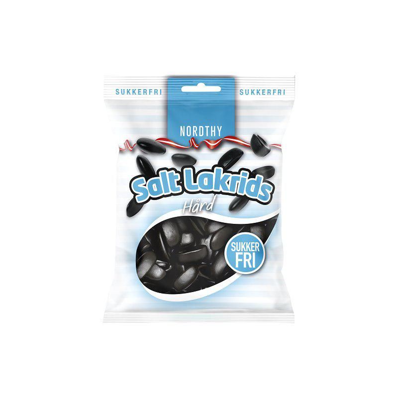 Nordthy Hard Salted Licorice Boats Sugar Free 65g