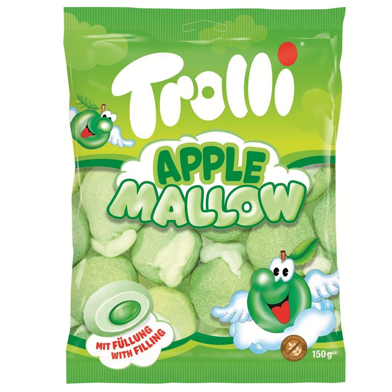 Trolli Apple Mallow 150g | Soft marshmallows with filling
