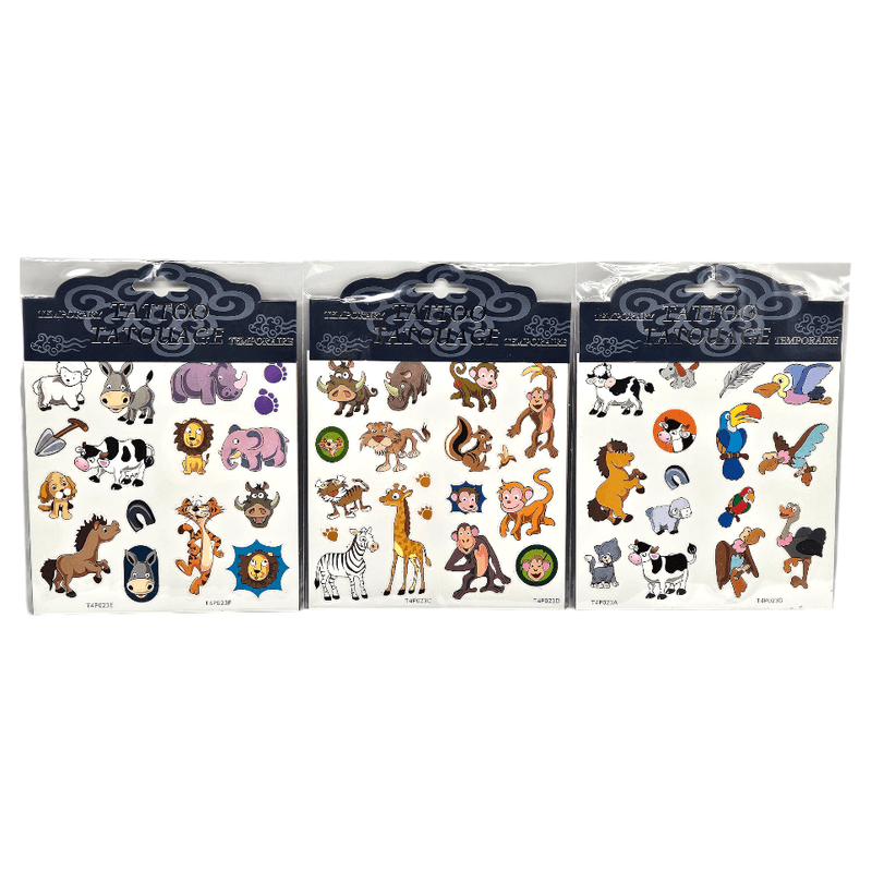 Temporary Tattoos Animals Glitter | 3ass