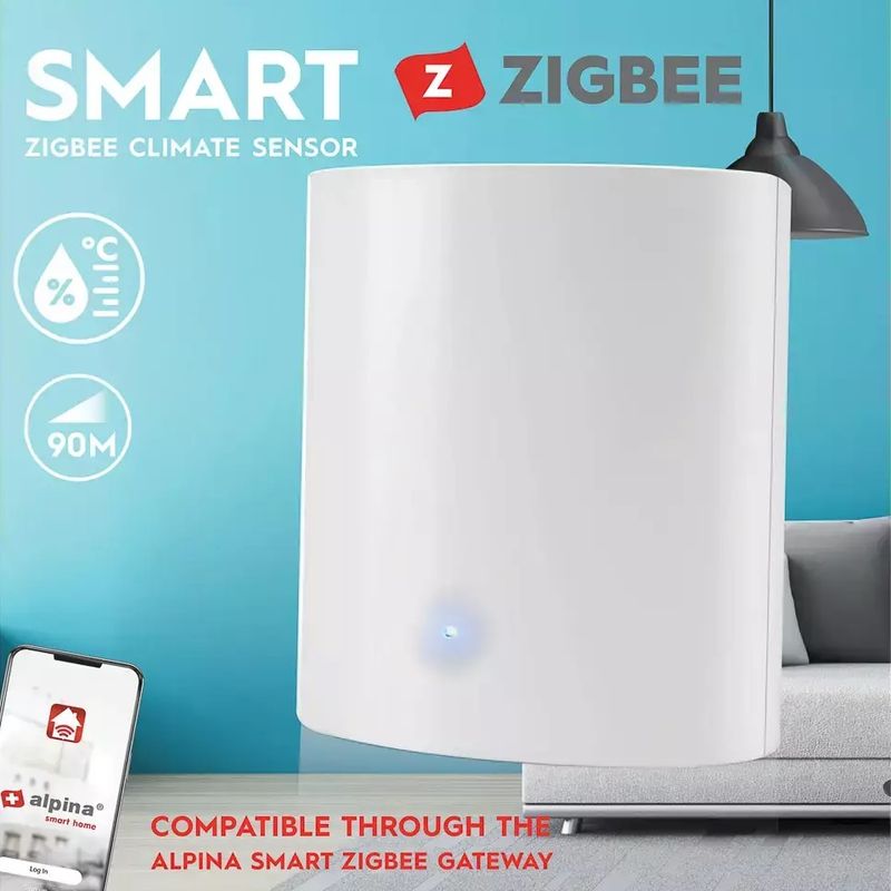 Alpina Zigbee Smart Climate & Humidity Meter