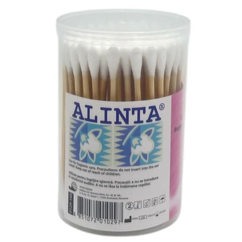 Alinta Cotton Buds 100pcs | Bamboo and 100% cotton