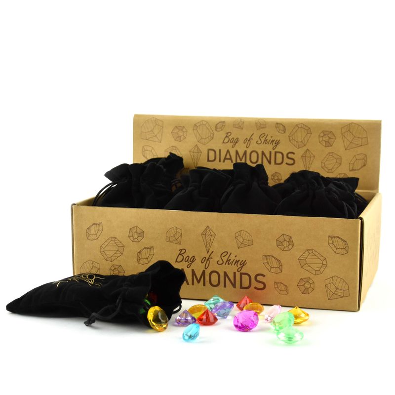 Toy diamonds 48pcs in velvet bag