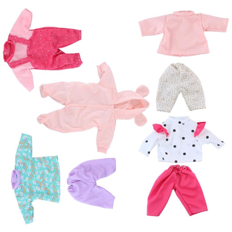 Doll clothes set 8 pieces 40 - 45cm | Clothes for dolls
