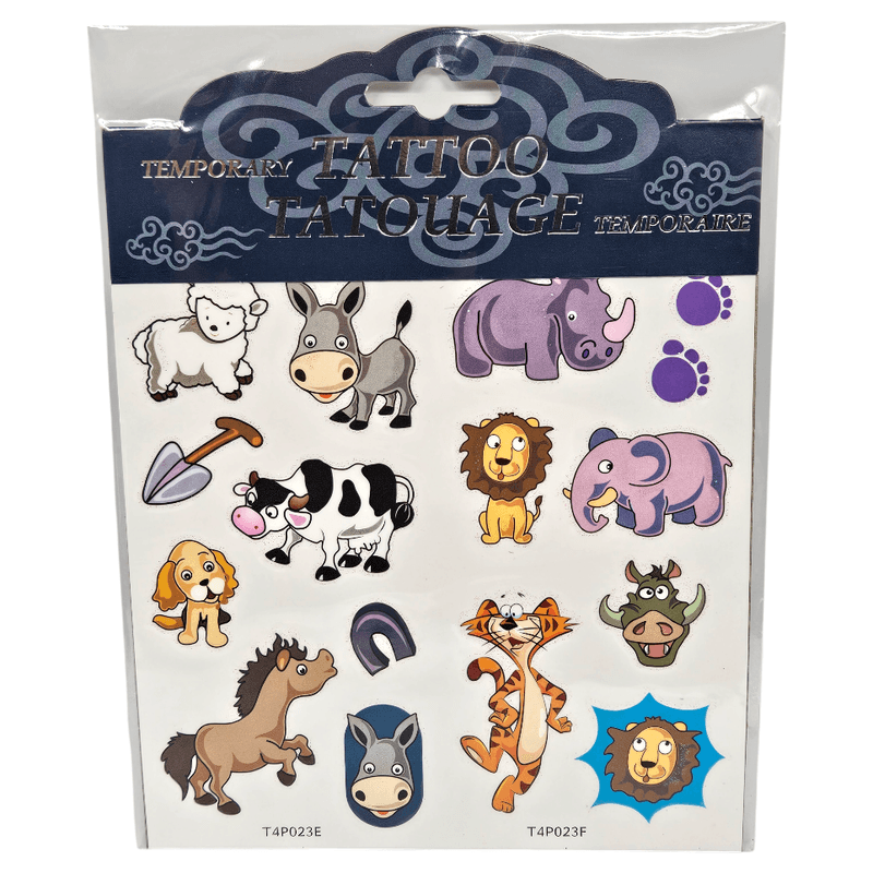 Temporary Tattoos Animals Glitter | 3ass