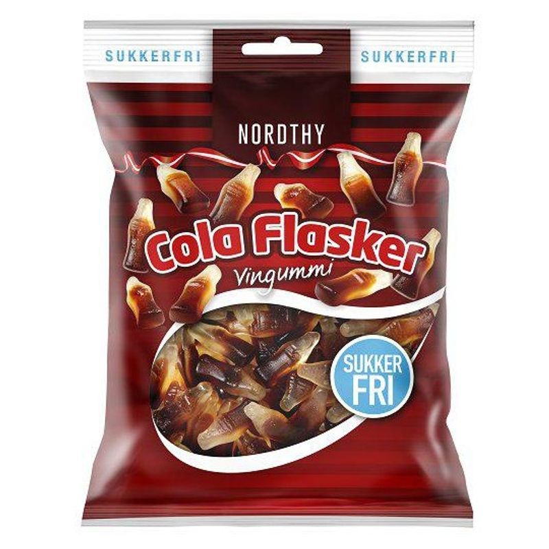 Nordthy Sugar-Free Cola Bottles 80g