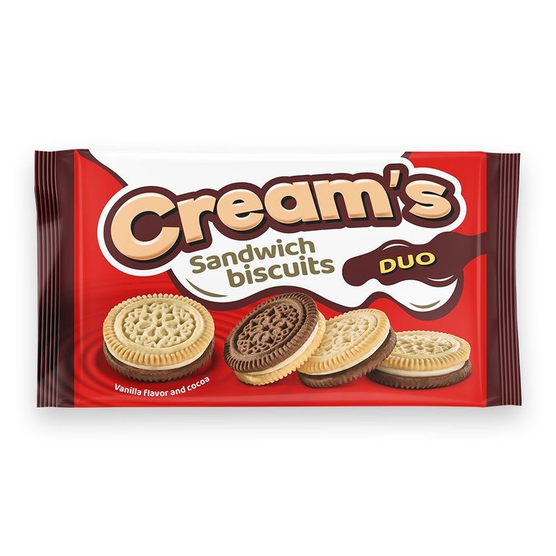 Cream's Sandwich biscuits - Duo 230g | Biscuits with filling | Nordthy
