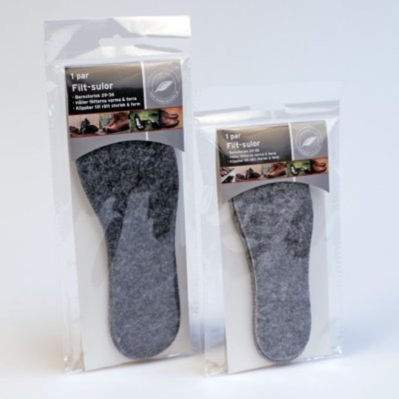 Felt insole - Size 20 - 36