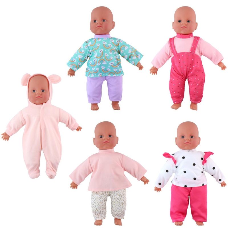 Doll clothes set 8 pieces 40 - 45cm | Clothes for dolls