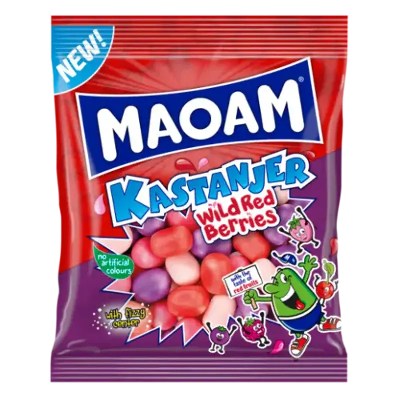 Maoam Chestnuts Wild Red Berries 120g
