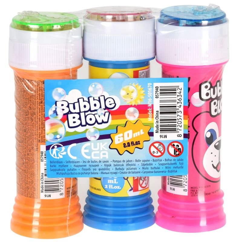 Soap bubbles 60ml 3pk