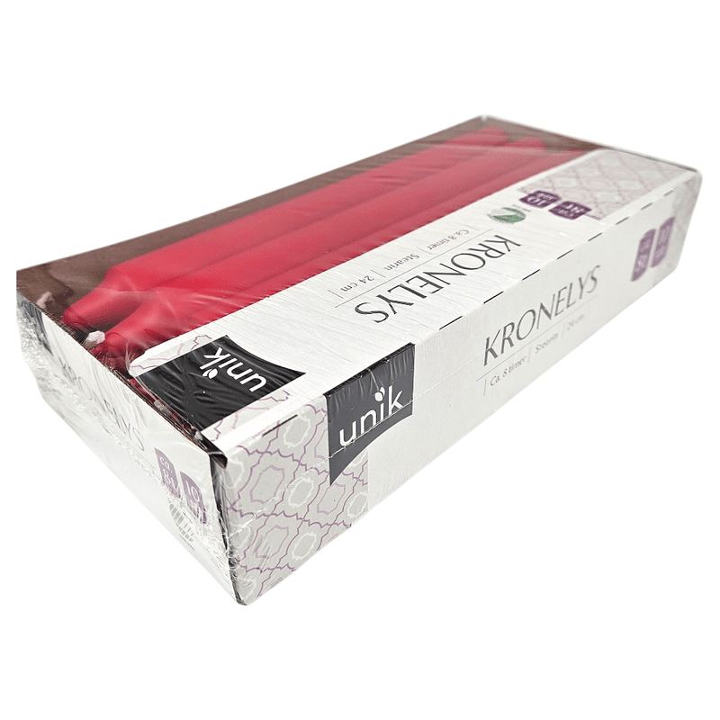 Red crown candles 10pk 24cm | Nordic Ecolabelled candles | Unique