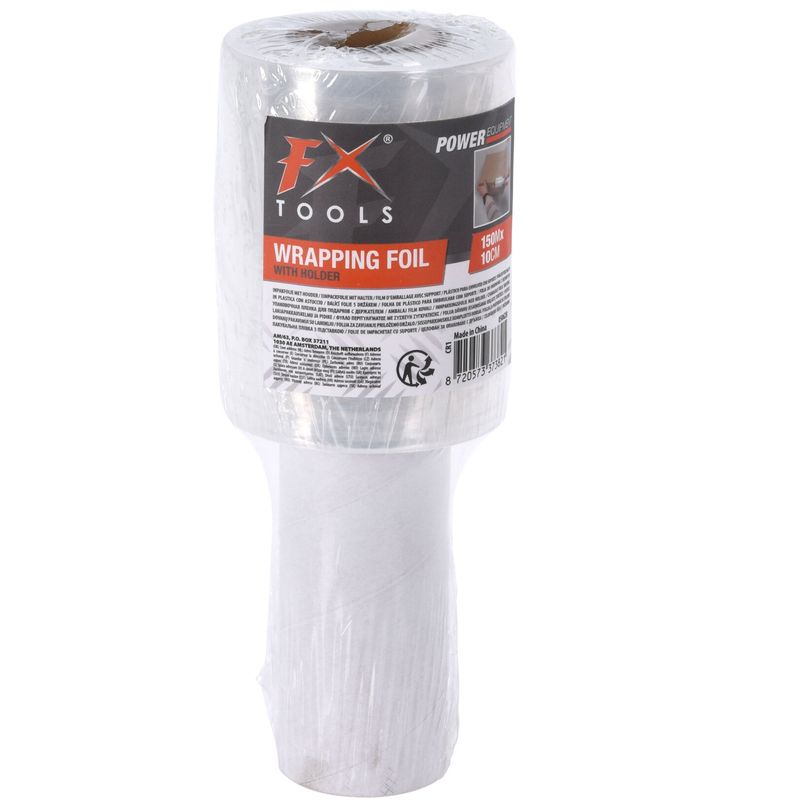 FX Tools Wrapping Film With Handle Roll 150m x 10cm