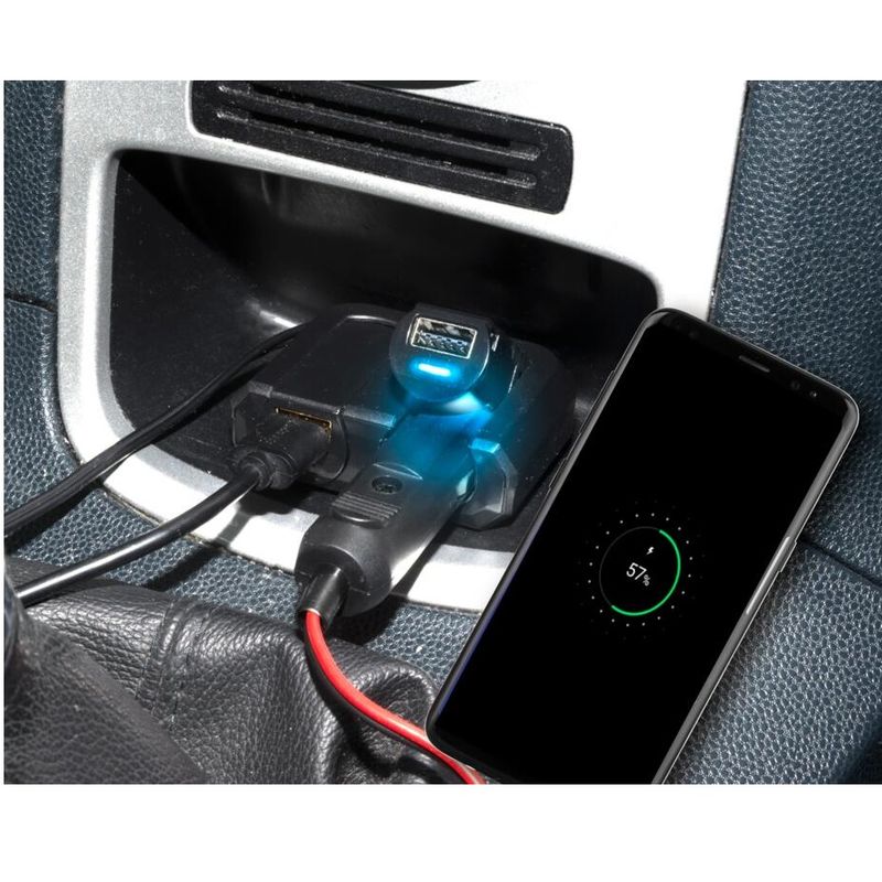 Dunlop 4-way socket & USB 12 - 24V 4.8A