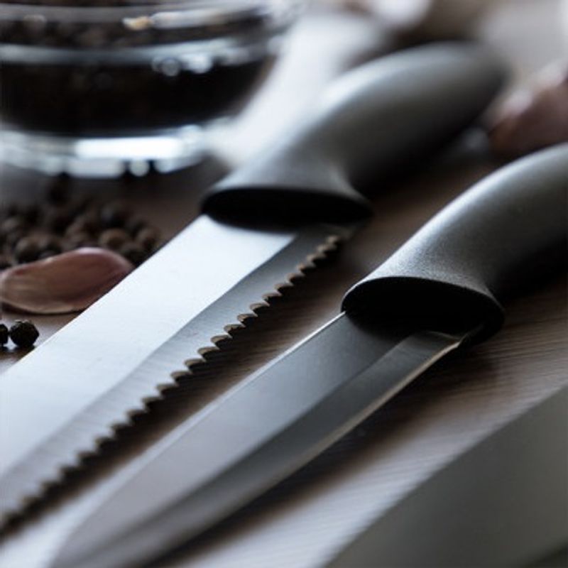 Knife set 5 parts Black | Excellent Houseware