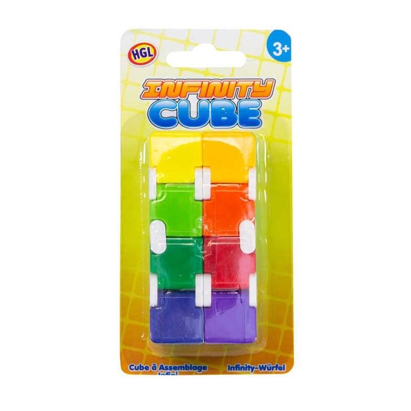 Neon Infinity Cube Fidget - toy for stress and focus