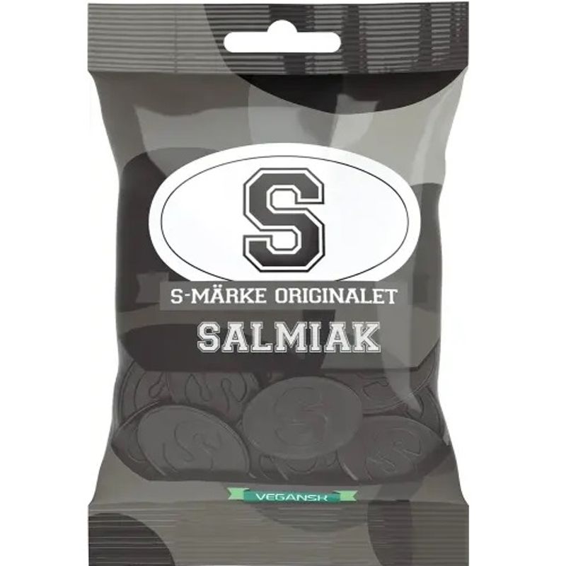 S - Merke Salmiak 18x70g | Storpakk
