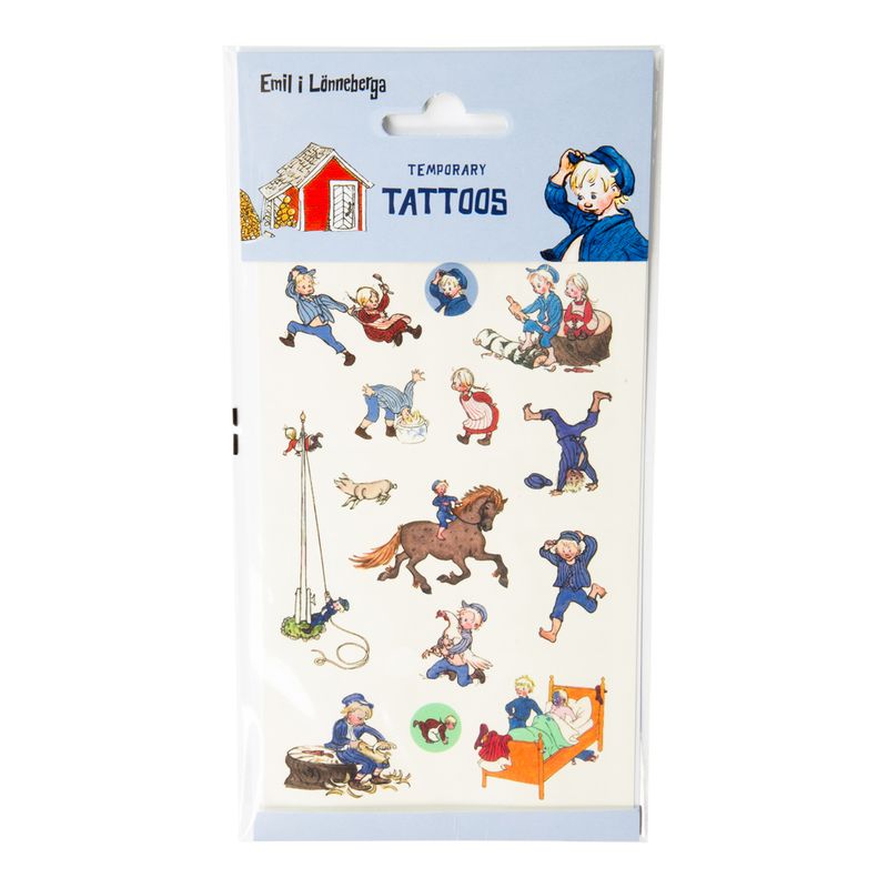 Emil in Lønneberget temporary tattoos 12pcs