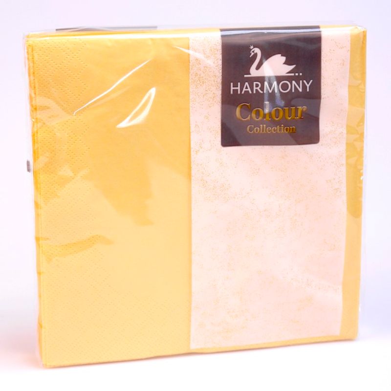 Napkins 20pk | 3-layer quality | Yellow | Harmony Collection