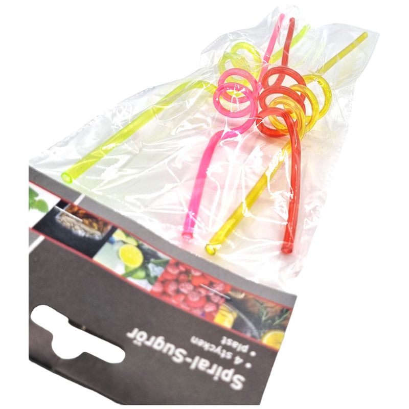 Sugerør Sprial 4pk