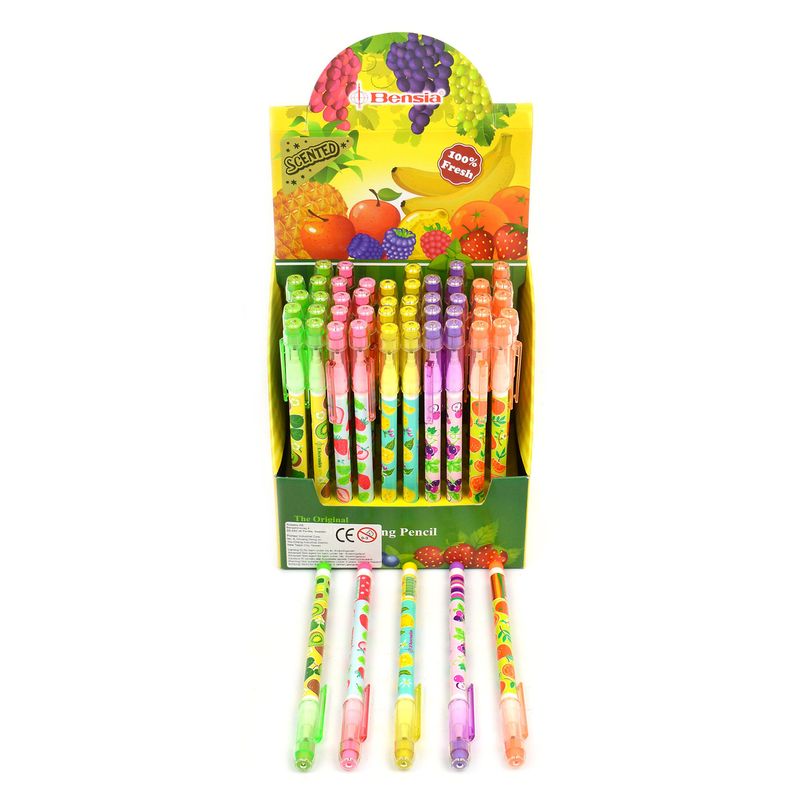 Replaceable pencil with fruit scent