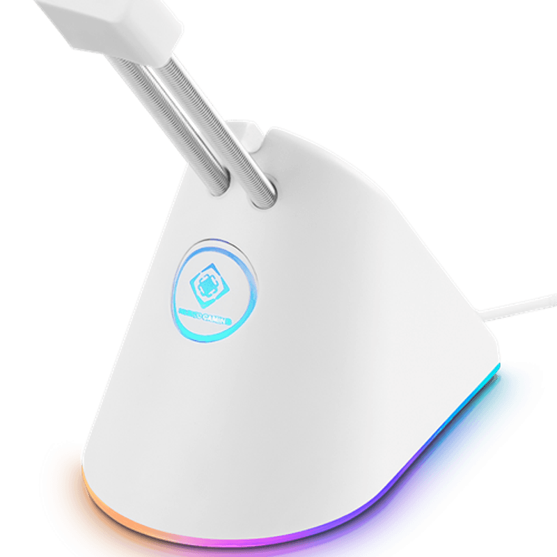 Deltaco Gaming Mouse Bungee RGB LED - Hvit