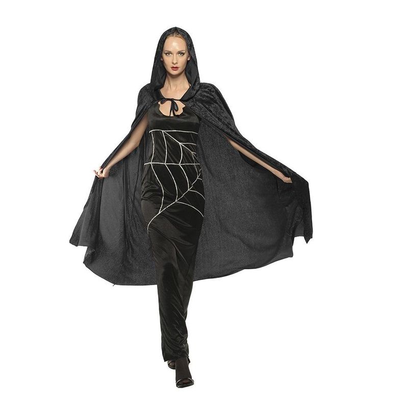 Velvet cape Black