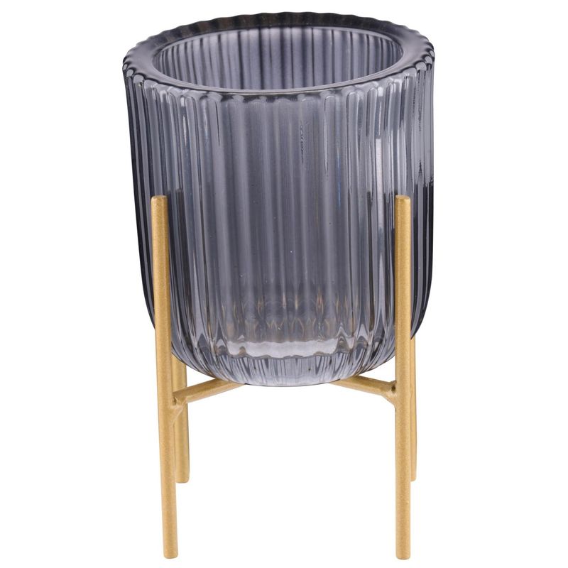 Telysholder i Glass med Stativ | Elegant og Moderne Design