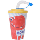 Drikkekopp med sugerør og lokk 400ml | Excellent Houseware