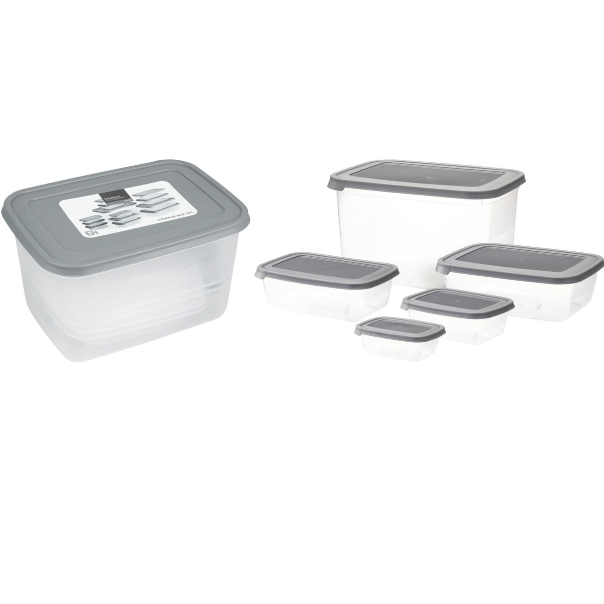 Oppbevaringsbokser med Lokk 13 stk | Excellent Houseware