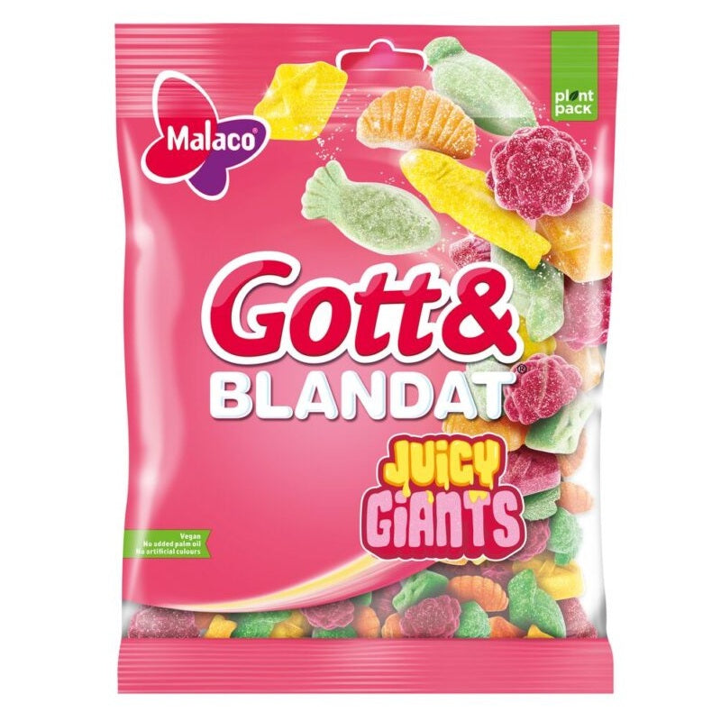 Malaco Godt & Blandet Juicy Giants 480g