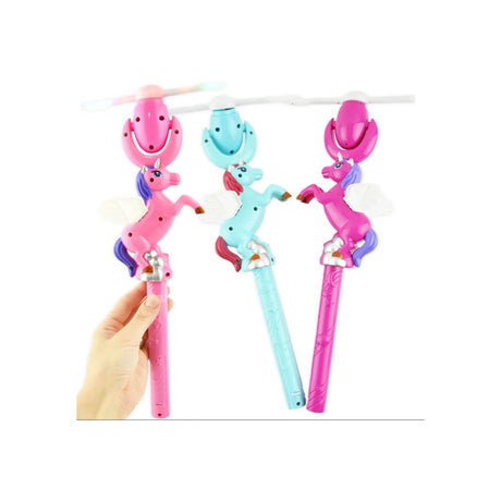 Lysende Enhjørningspinne 30cm | Snurrende Lyseffekt