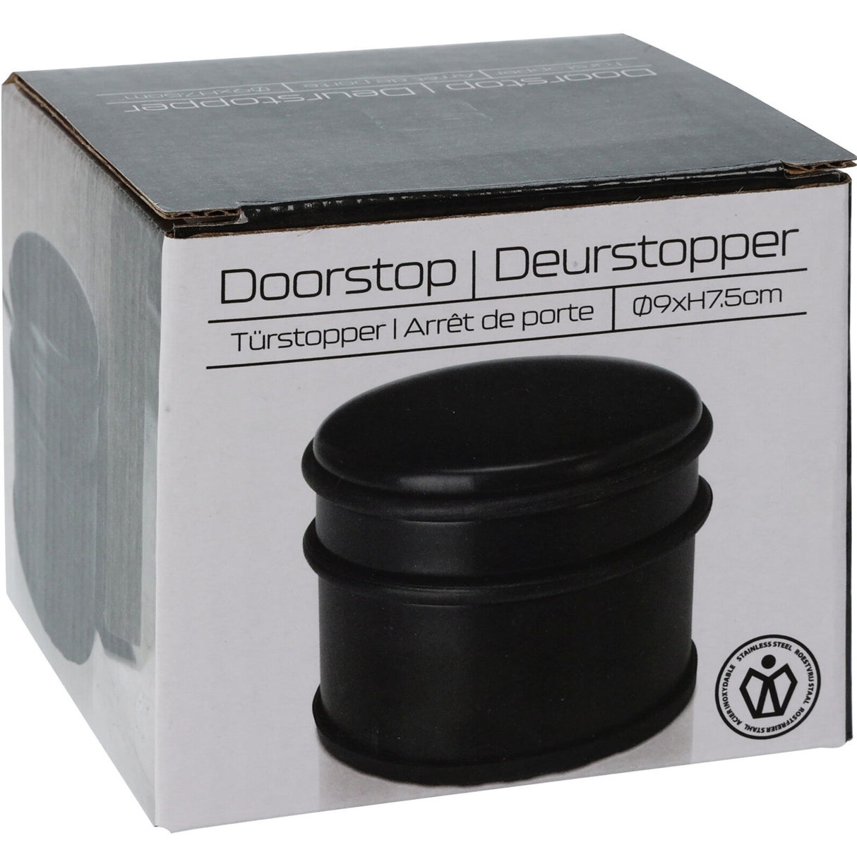 Dørstopper 9 cm Matt Sort | Excellent Houseware