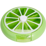 Pilleboks rund med 7 rom | 9cm | 3 farger