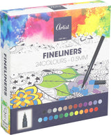 Fineliners Tusjsett 24 farger | Artist