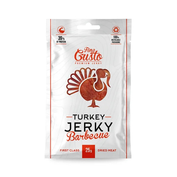 Fine Gusto Turkey Jerky BBQ 25g