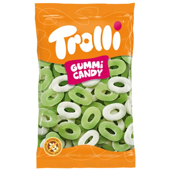 Trolli Epleringer 1kg | Storpakk