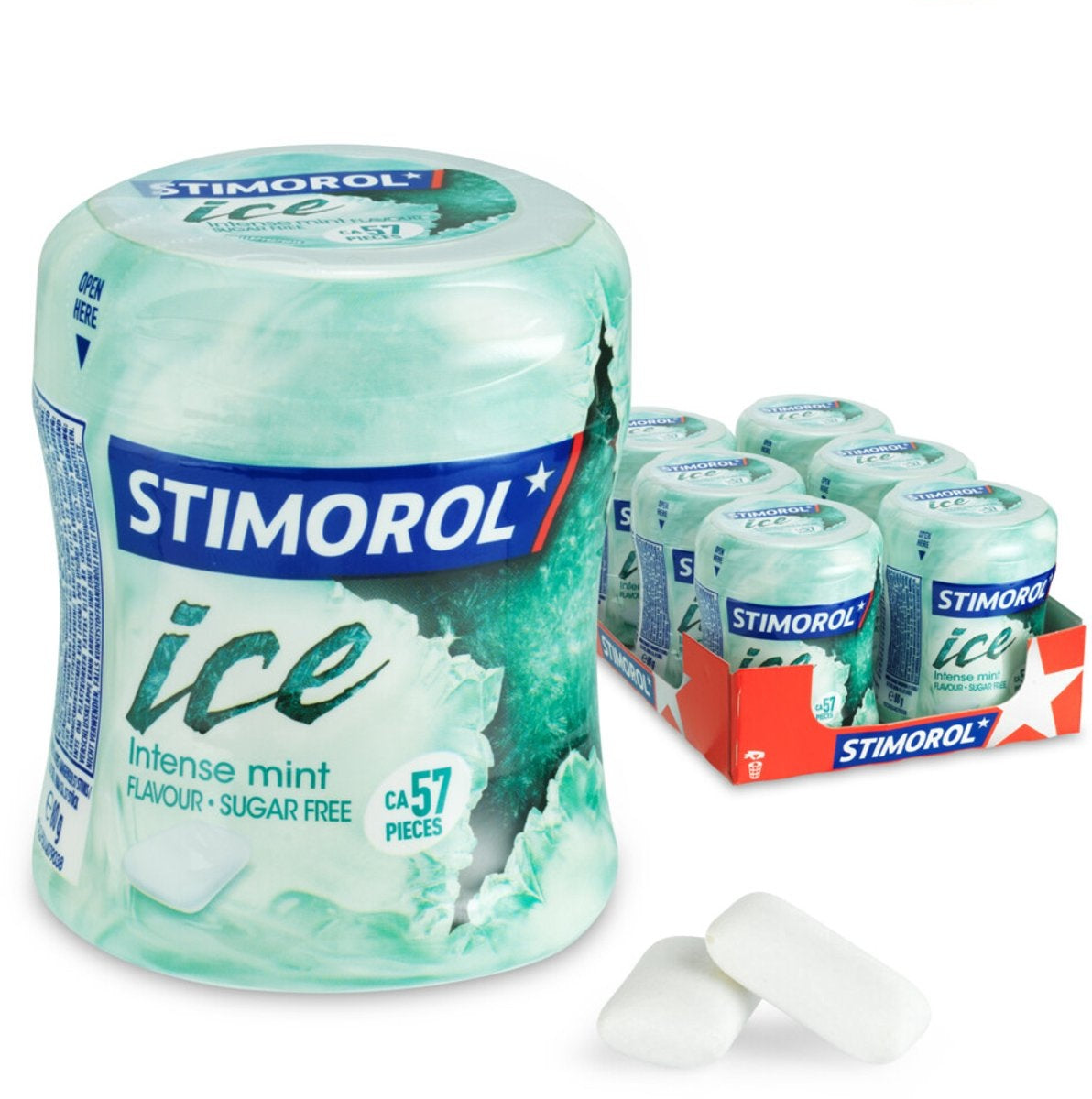 Datodeal- Stimorol Ice Intense Mint 6x80g Storpakk | Sukkerfri