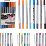Tusjer med dobbelt tupp 8 stk | Art & Craft