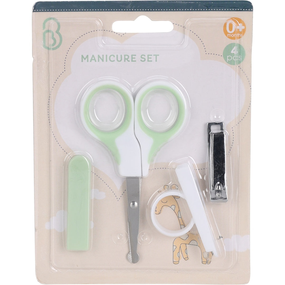Manikyrsett for baby, 4 deler | Flere farger