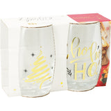 Drikkeglass Jul Gulltekst 2pk 300ml | 2ass