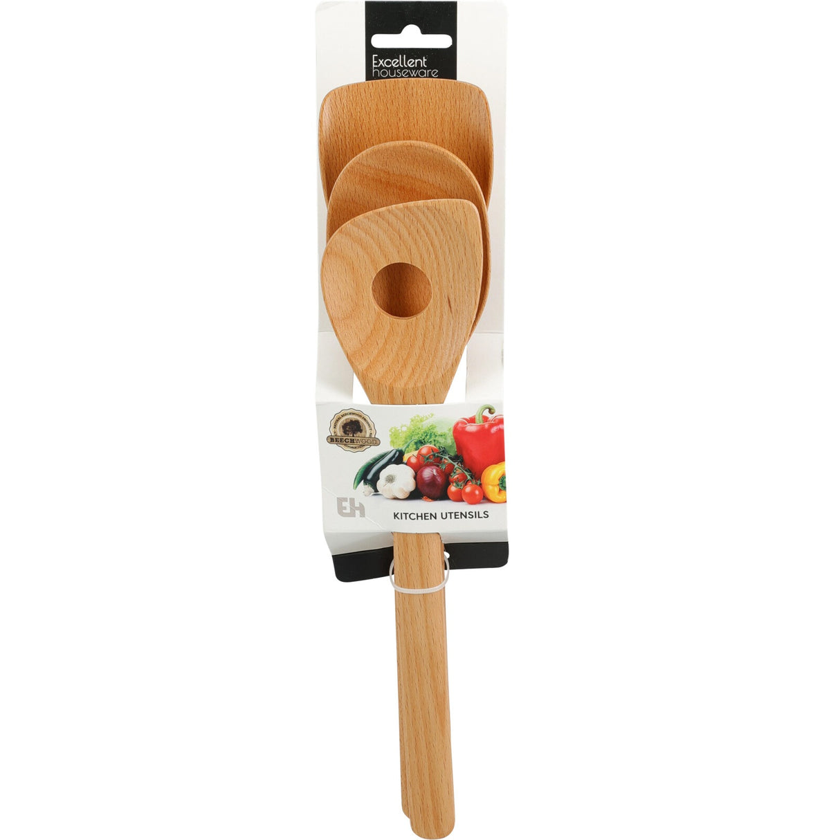 Kjøkkenredskaper 3 deler i bøketre | Excellent Houseware