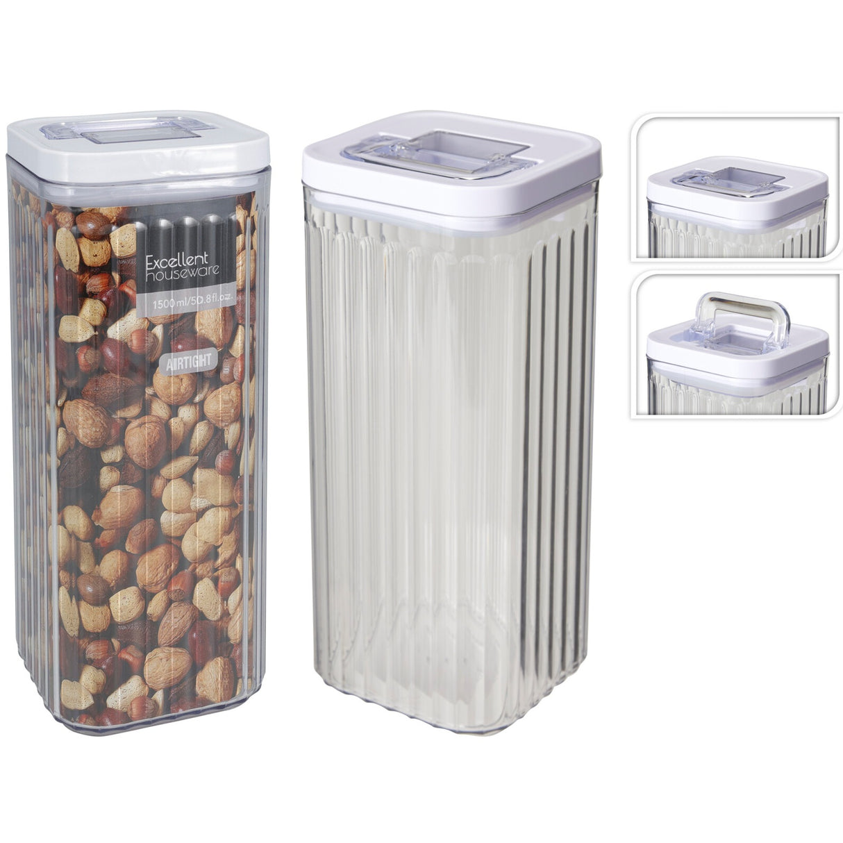Oppbevaringsboks 1500 ml Lufttett | Excellent Houseware