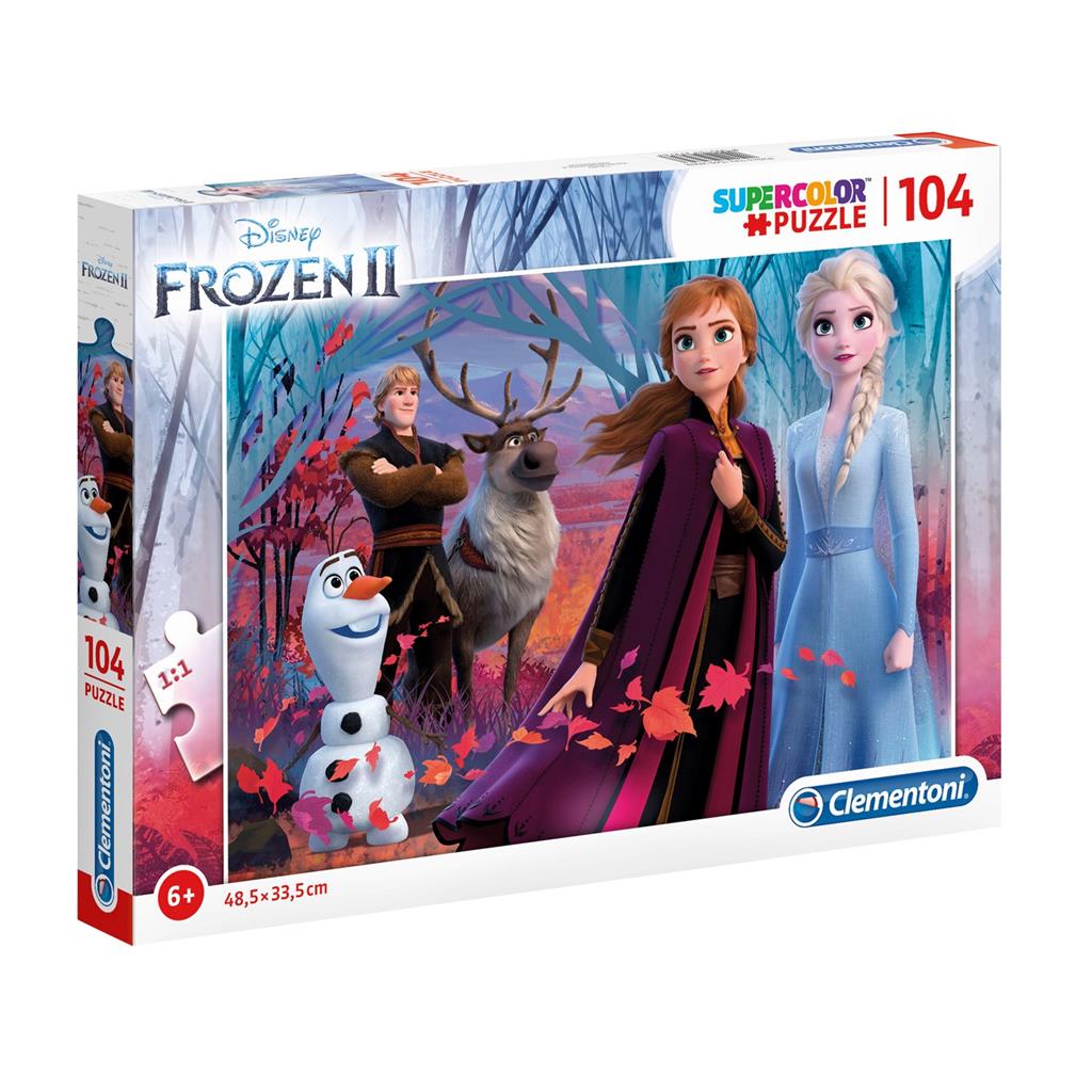 Clementoni Super Color Puslespill 104 Brikker | Frozen 2